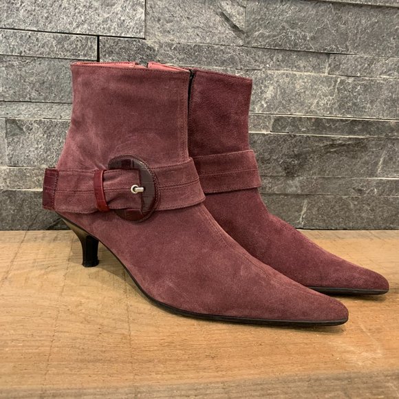 Roberto Vianni Suede Ankle Boots - Picture 2 of 8